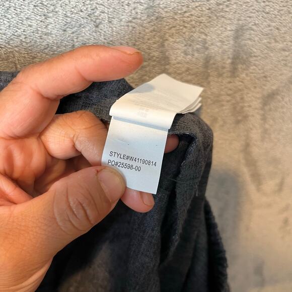 prAna Mantra Joggers Hemp Woven Sz Small Blue UPF 50+ Coal Gray Gorpcore Hiking - Picture 9 of 9